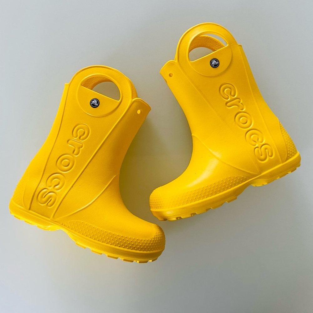 CROCS Kids Handle It Yellow Rainboots